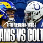 Learn which TV channel or how to live stream the NFL Week 4 Indianapolis Colts and Los Angeles Rams game, Sunday, October 1.