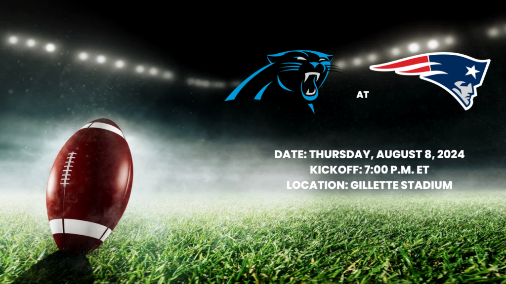 Patriots vs Panthers NFL preseason week 1 free live stream online